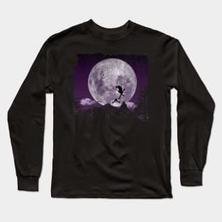 Skiing Freestyle - Purple Night Long Sleeve T-Shirt